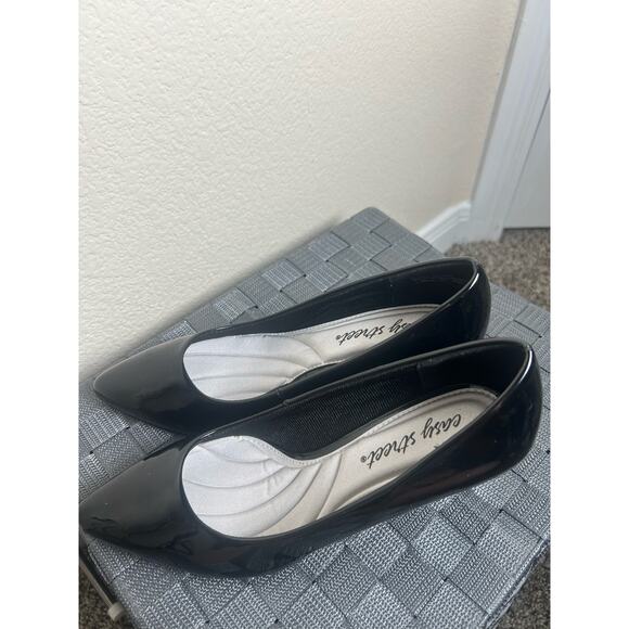 NEW Easy Street Pointe Pumps Black Heels Women's Size 6.5 Pointed Toe Classic - Picture 4 of 11